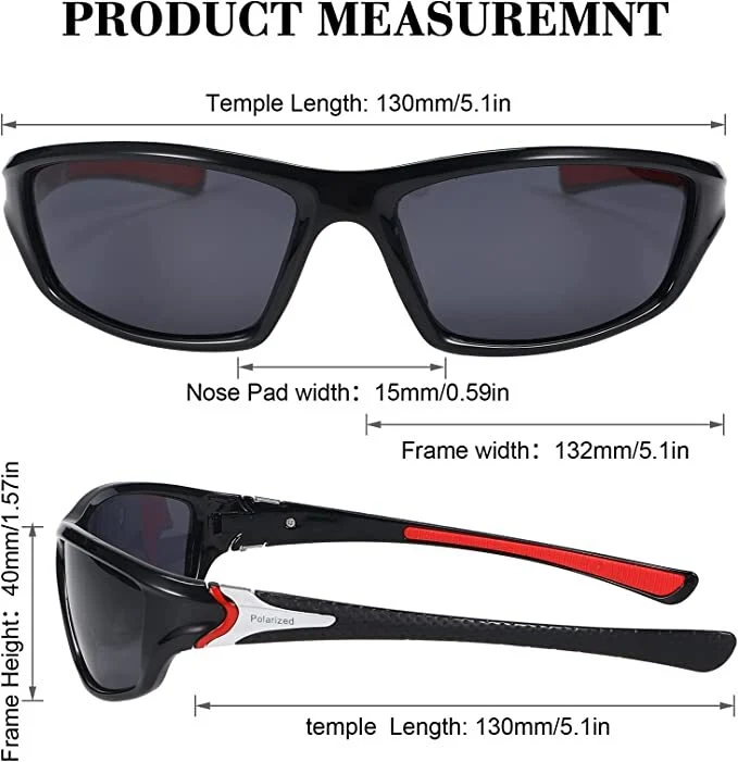 4 Pairs Unisex Polarized Sunglasses UV Protection Sports Driving Glasses Sports