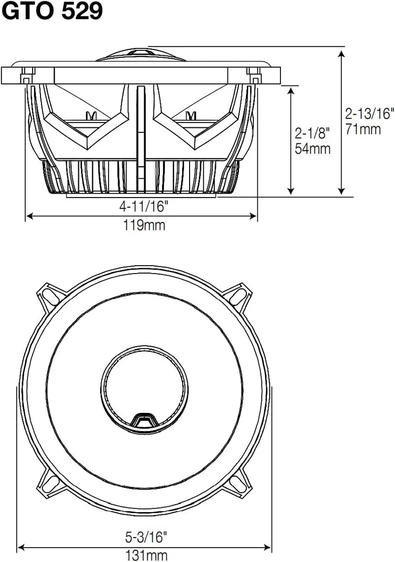 NEW GTO609C Premium 6.5-Inch Component Speaker Hign Quality CAR Speakers System