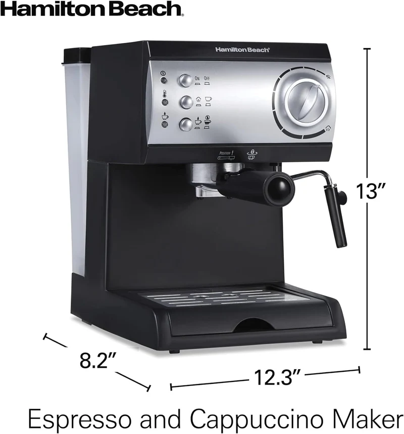 15 Bar Espresso Machine Cappuccino Mocha & Latte Maker W/ FROTHE Hamilton Beach