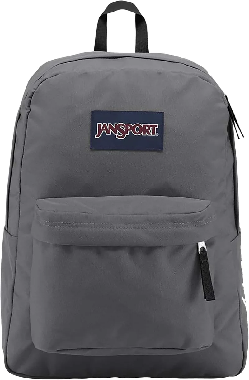 JanSport SuperBreak One Backpacks - Durable, Lightweight Bag with 1 Main Compartment, Front Utility Pocket with Built-in Organizer - Premium Backpack, Graphite Grey