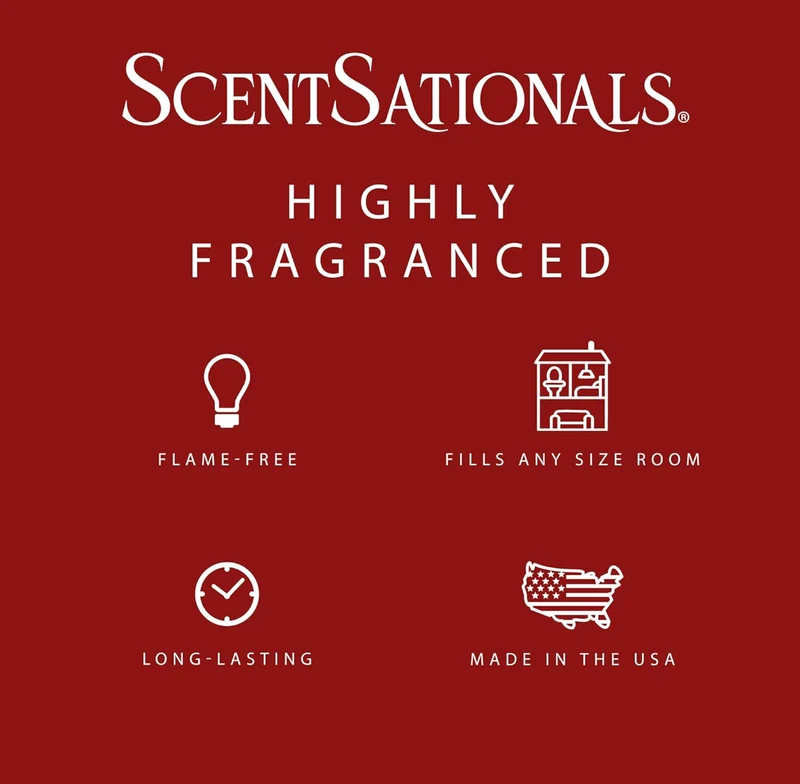 Scentsationals Wax Melts, Wax Cubes Strong Scent - Strawberries & Cream - Long Lasting 10oz (Pack of 4)