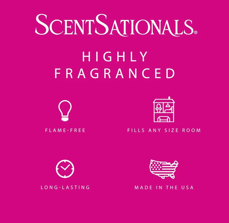 Scentsationals Wax Melts, Wax Cubes Strong Scent - Girlfriend Night - Long Lasting Scented for Warmer, 10oz (Pack of 4)