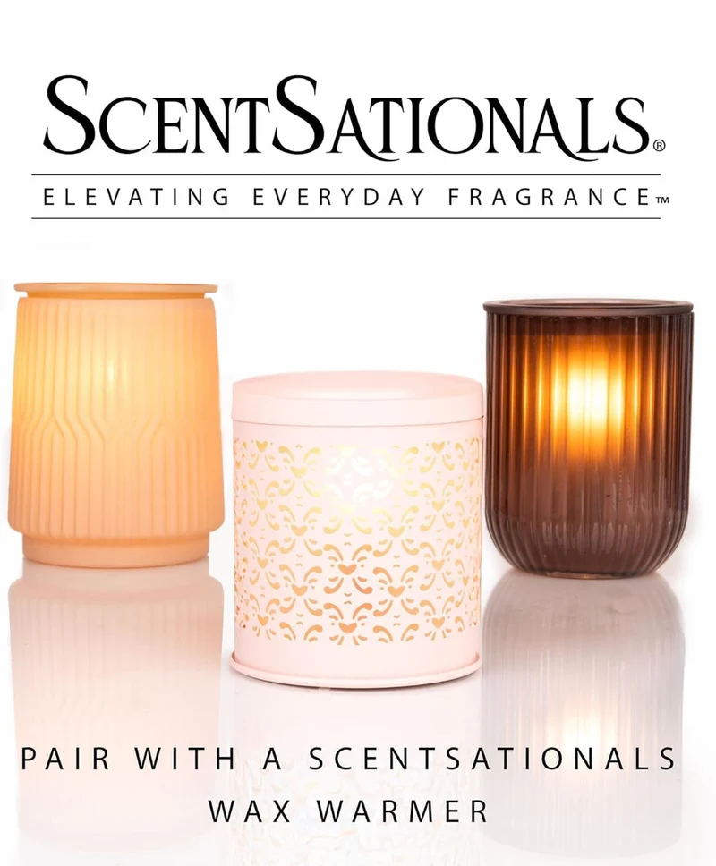 Scentsationals Wax Melts Strong Scent - Salted Caramel Buttercream - Long Lasting Scented Melts for Warmers, 10oz (Pack of 4)