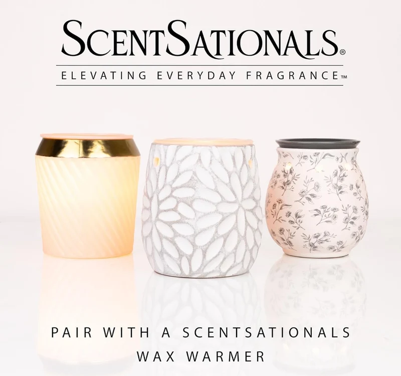 Scentsationals Wax Melts, Wax Cubes Strong Scent - Cotton Blossom - Long Lasting Scented Wax Melts for Warmer, 10oz (Pack of 4)