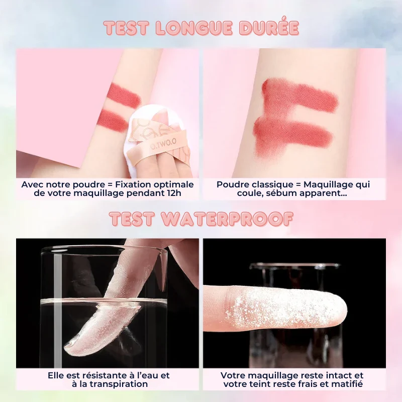Poudre de Maquillage Correctrice Anti-rougeur