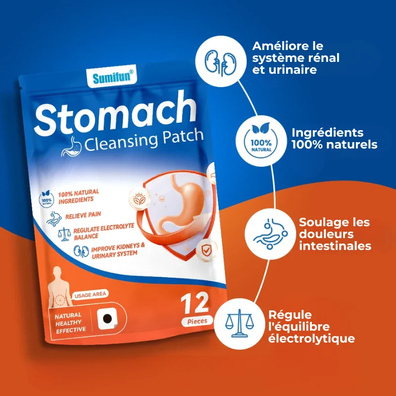 24x Patchs Detox Estomac aux multiples bienfaits