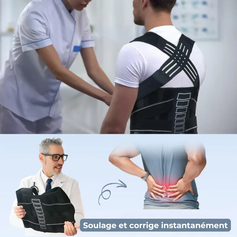 Correcteur de Posture réglable design croisé
