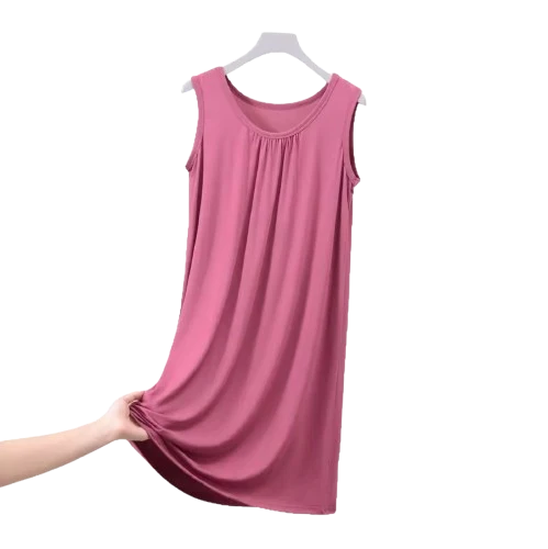 Chemise de nuit en Modal sans manches - Grandes tailles