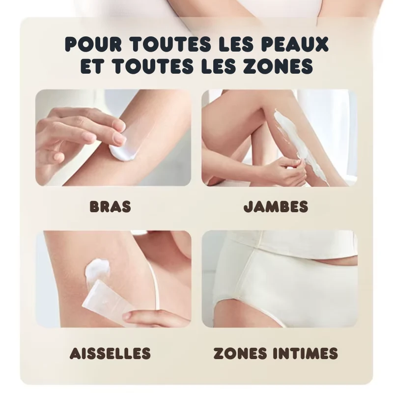 Crème dépilatoire sous la douche rapide & indolore + Spatule OFFERTE