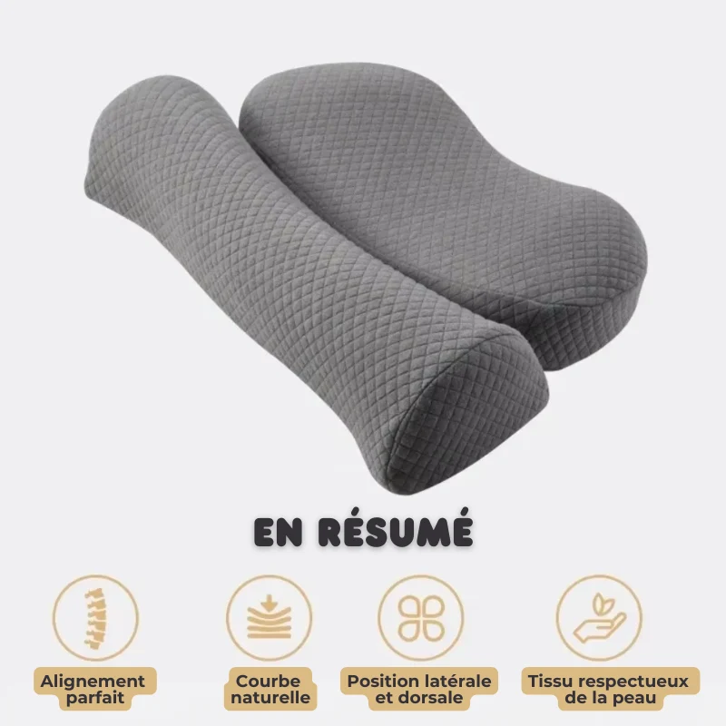 Coussin Cervicales Orth4WD Ergonomique à Mémoire de Forme