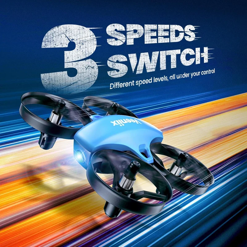 V995 Mini Indoor RC Quadcopter,Small Helicopter Plane with 3D Flips,360° Rotation,Circle Fly,Auto Hover,Headless Mode - for Kids and Beginners