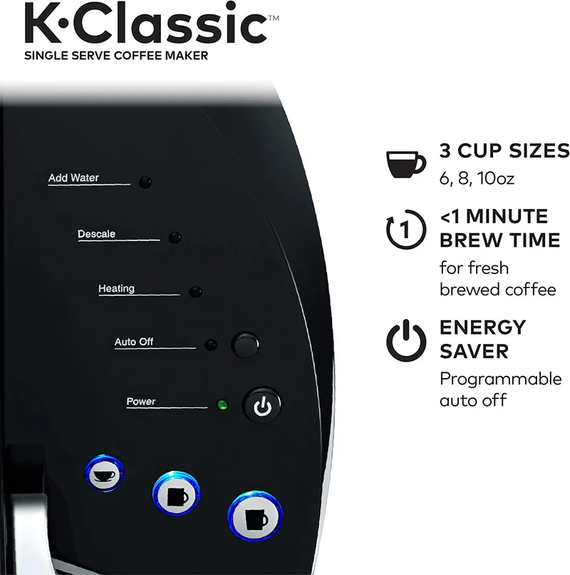 Keurig K-Classic Single Serve Coffee Maker W/ Keurig Variety Pack 40 K-Cup Pods