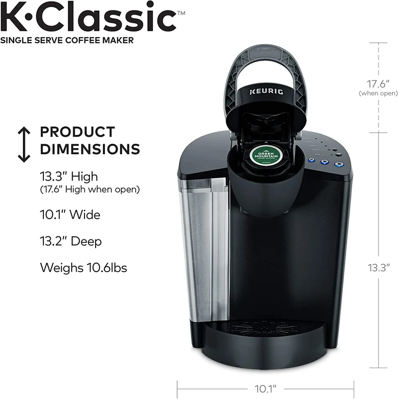 Keurig K-Classic Single Serve Coffee Maker W/ Keurig Variety Pack 40 K-Cup Pods