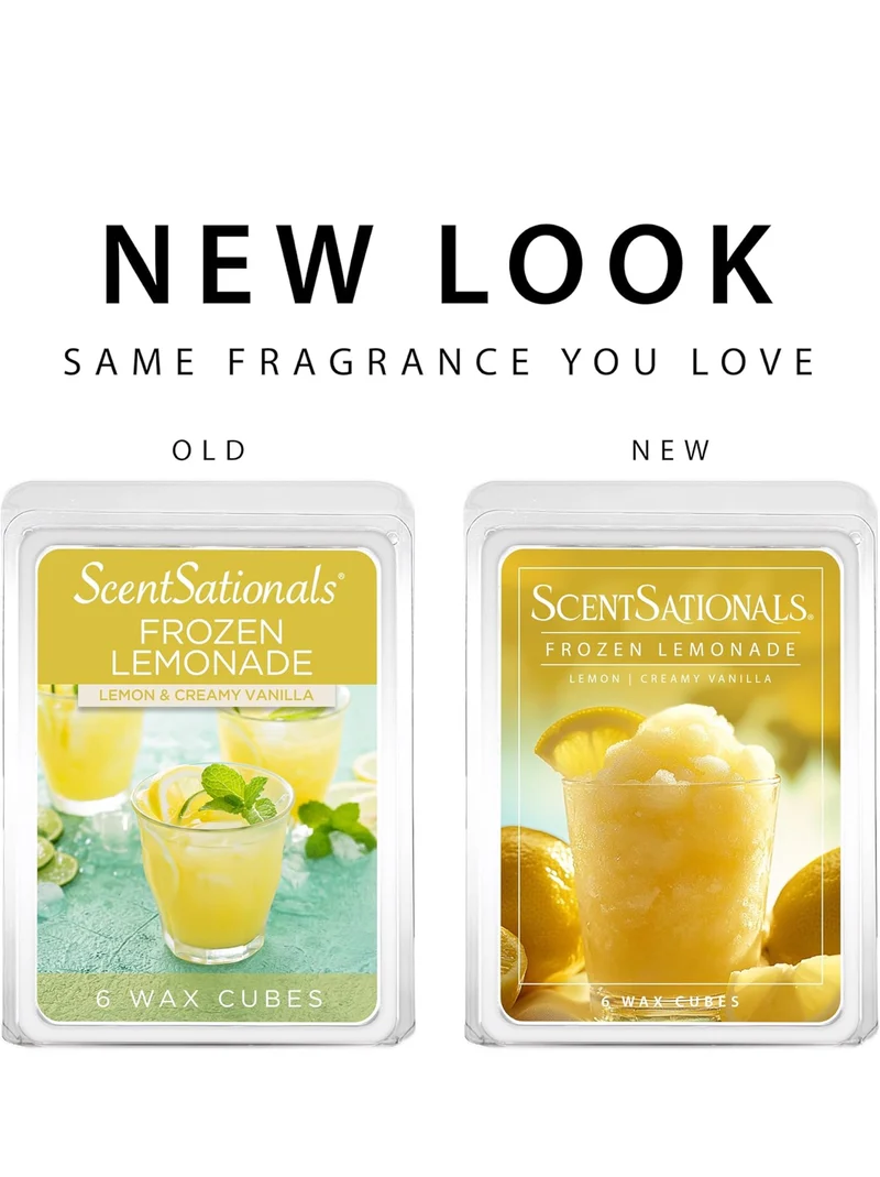 Scentsationals Wax Melts, Wax Cubes Strong Scent - Frozen Lemonade - Long Lasting Scented Wax Melts for Warmer - 10oz (Pack of 4)