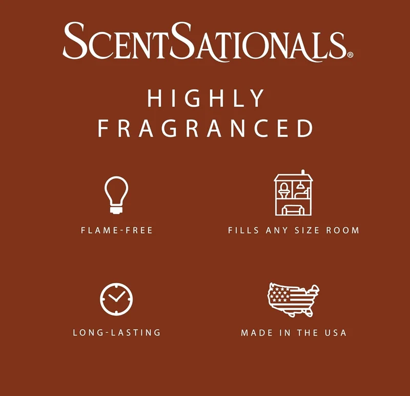 Scentsationals Wax Melts, Wax Cubes Strong Scent - Harvest Core Collection 2 Caramel Apple Spice - Long Lasting Scented - 10oz (PACK OF 4)