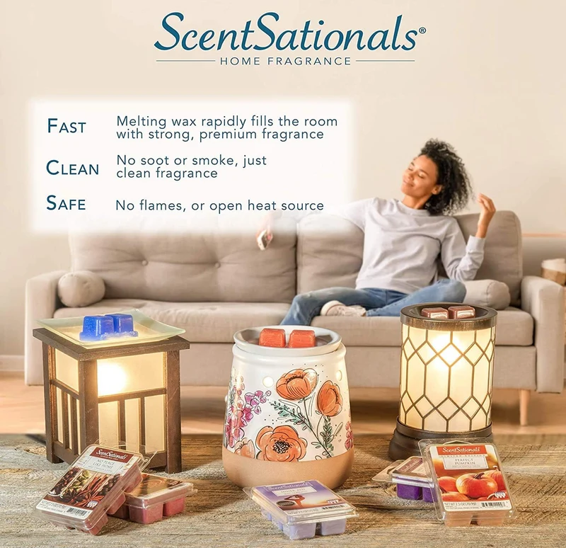Scentsationals Wax Melts, Wax Cubes Strong Scent - Tropical Fiesta - Long Lasting Scented Melts for Warmer - 10oz (PACK OF 4)