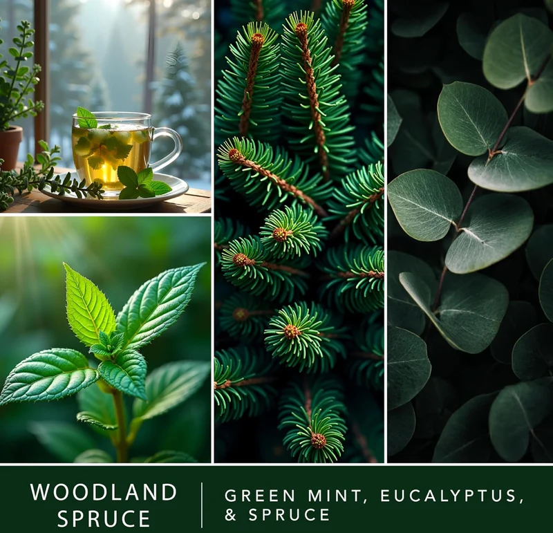 Scentsationals Wax Melts Strong Scent - Woodland Spruce - Long Lasting Scented Wax Cubes for Warmers - 10oz (PACK OF 4)