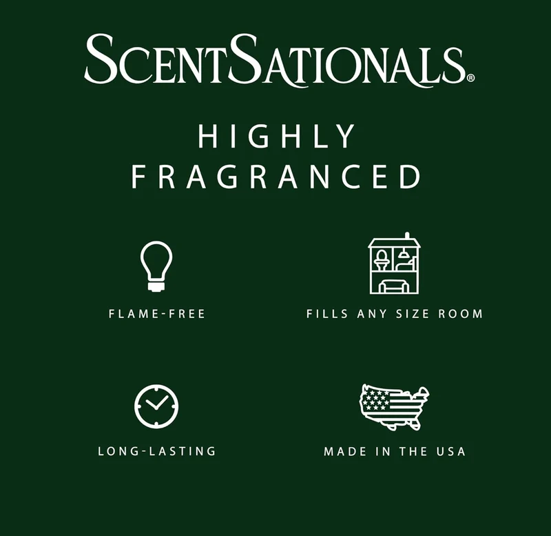 Scentsationals Wax Melts Strong Scent - Woodland Spruce - Long Lasting Scented Wax Cubes for Warmers - 10oz (PACK OF 4)
