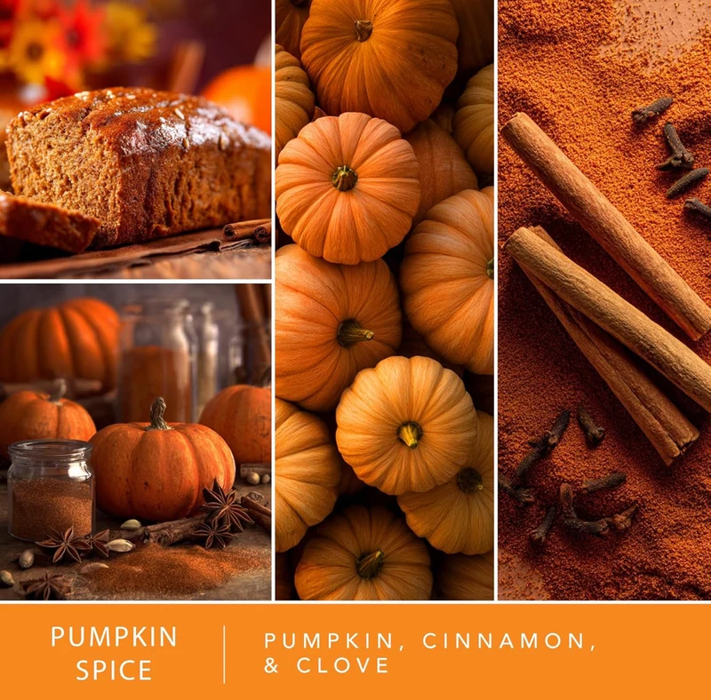 Scentsationals Fall Wax Melts Long Lasting, Strong Scent Melts - Pumpkin Spice W/ Apple Muffins, Marshmallow, and Caramel (PACK OF 4)