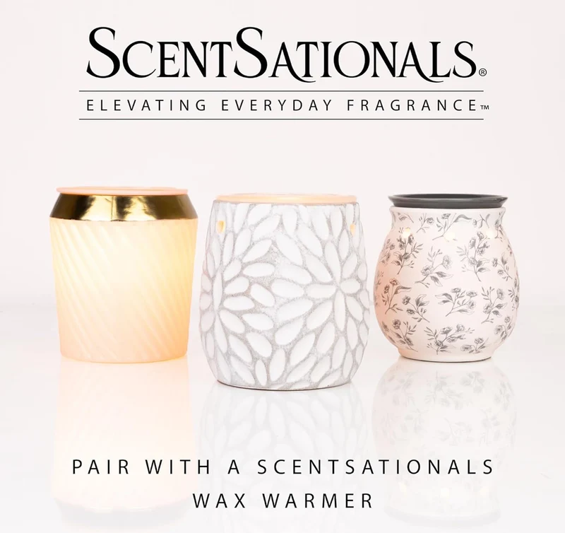 Scentsationals Wax Melts, Wax Cubes Strong Scent – Getaway Collection Desert Rose – Long Lasting Scented Melts for Warmer - 10oz (Pack of 4)