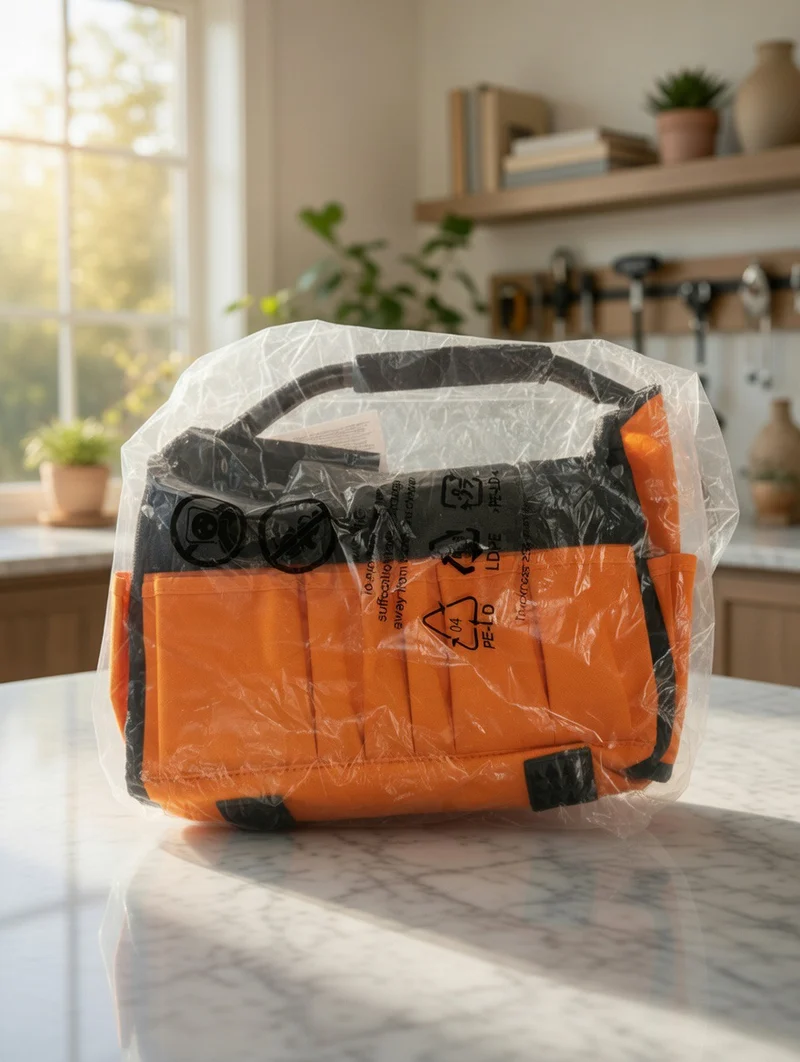 Orange Black Tool Bag Utility Pouch / Organizer