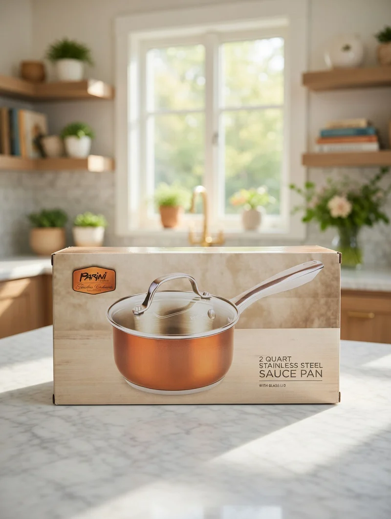 Parini 2 Qt Stainless Steel Sauce Pan