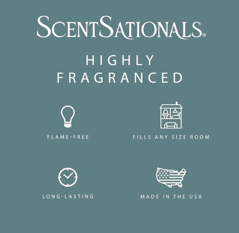 Scentsationals Wax Melts Strong Scent - Eucalyptus Snow - Long Lasting Scented Wax Cubes for Warmers - 10oz (PACK OF 4)
