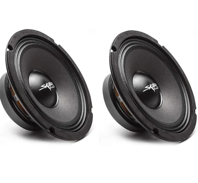 Skar Audio FSX8-4 350-Watt 8-Inch 4 Ohm MID-Range Loudspeakers - (2PC)