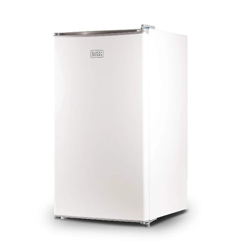 BLACK+DECKER Compact Refrigerator Energy Star Single Door Mini Fridge with Freezer, 3.2 Cubic Ft., White