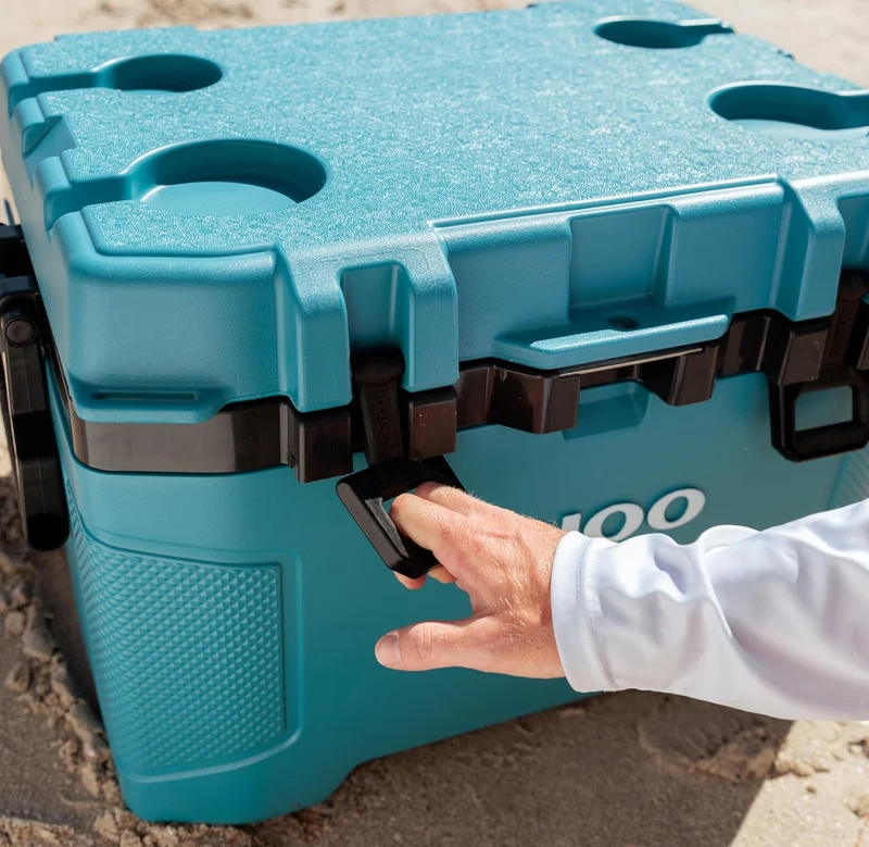 Igloo Trailmate 52Qt Wheeled Cooler, Insulated Hard Shell Ice Chest - Modern Blue