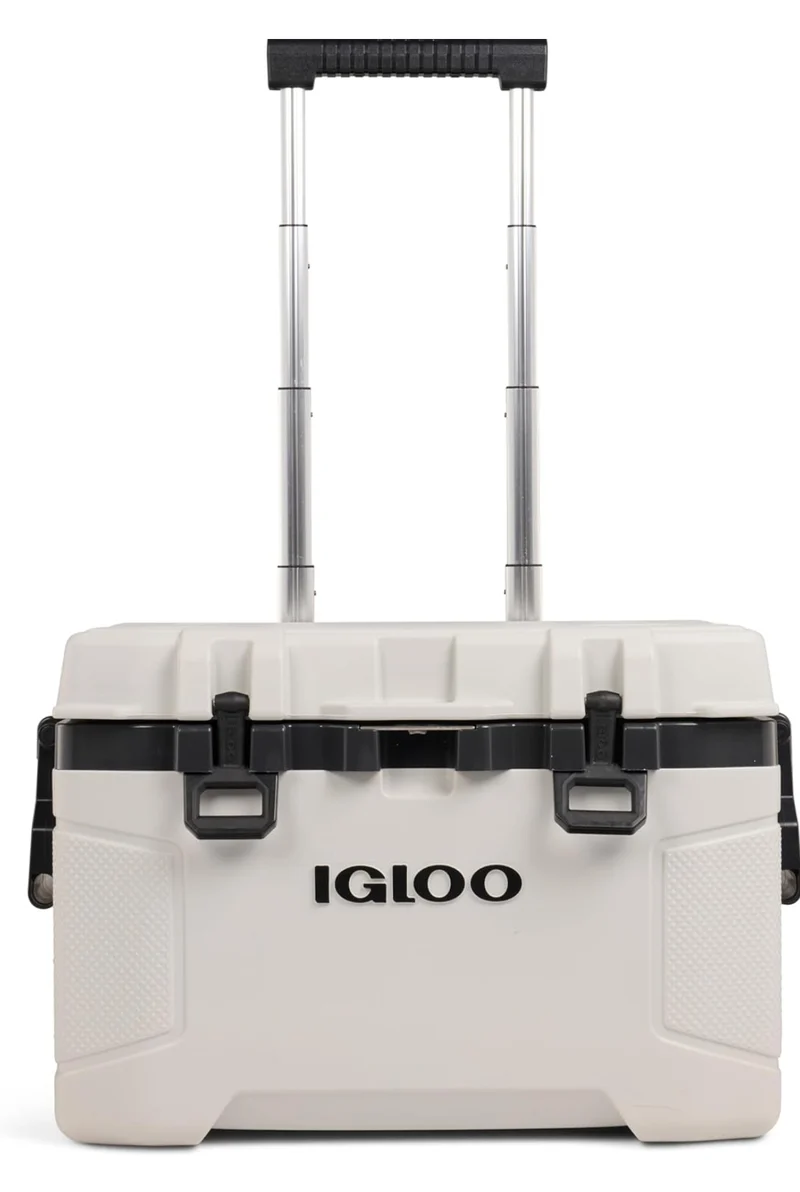 Igloo Trailmate 52Qt Wheeled Cooler, Insulated Hard Shell Ice Chest - Bone