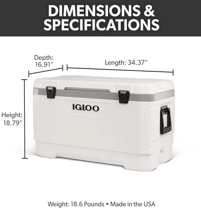 Igloo 100 QT Latitude Marine Ultra White Cooler