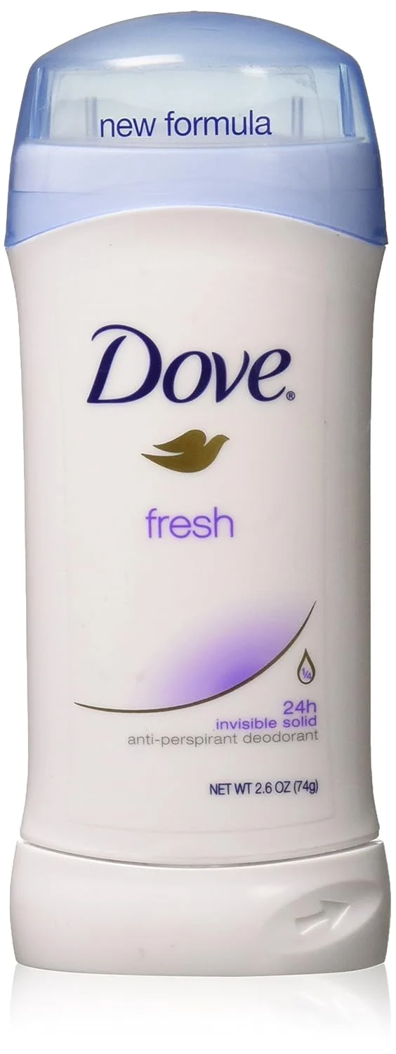 Dove Invs Sold Frsh Size Dove Fresh Invisible Solid Antiperspirant Deodorant (2.6 oz) Pack of 2