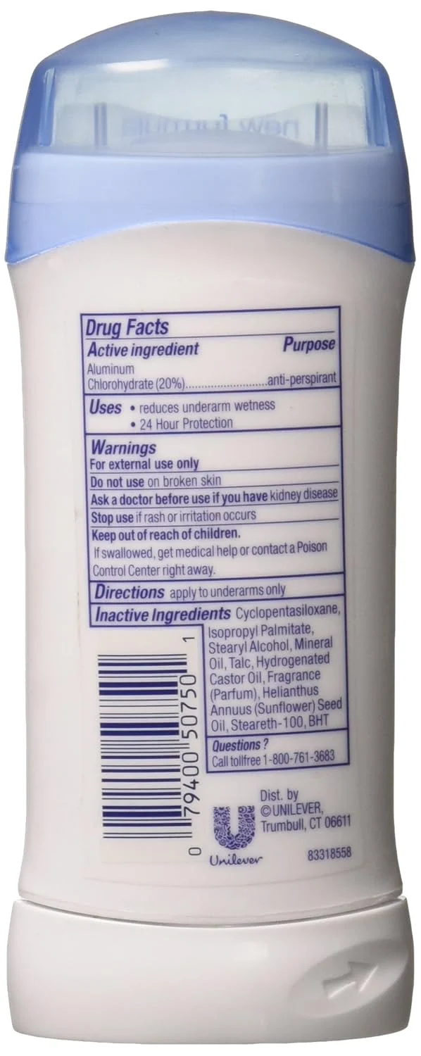 Dove Invs Sold Frsh Size Dove Fresh Invisible Solid Antiperspirant Deodorant (2.6 oz) Pack of 2
