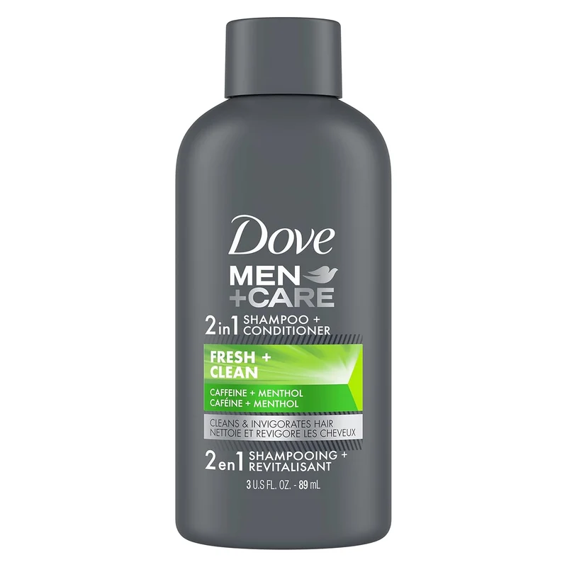 Dove Men Extra Fresh 13.5oz Body Wash & 3oz 2-in-1 Shampoo Conditioner for Men's Skin & Hair