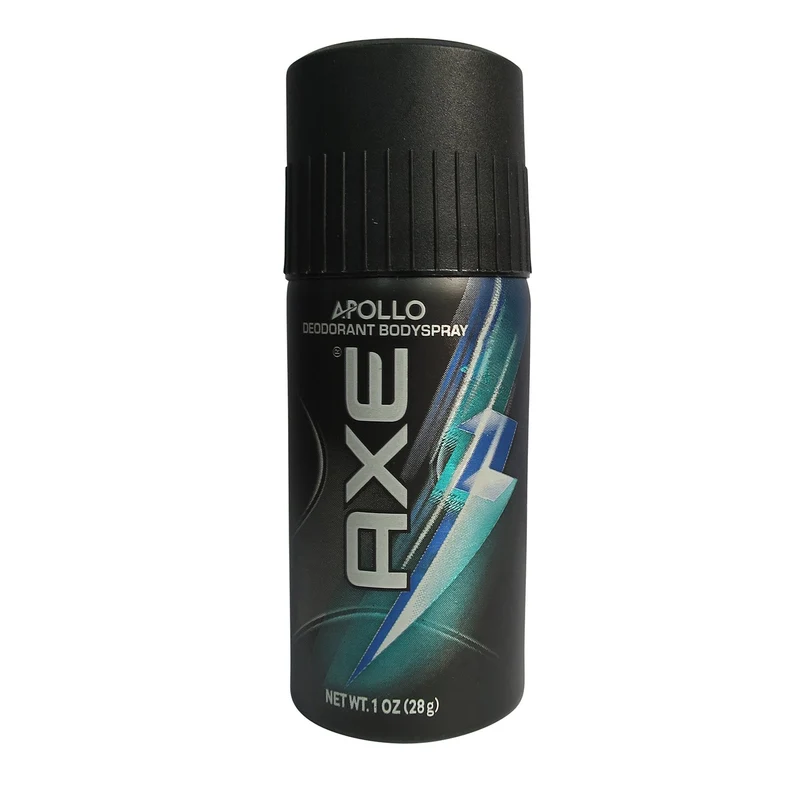 Axe Apollo Deodorant Body Spray Travel Size 48Hr Scent 1oz (Pack of 2)