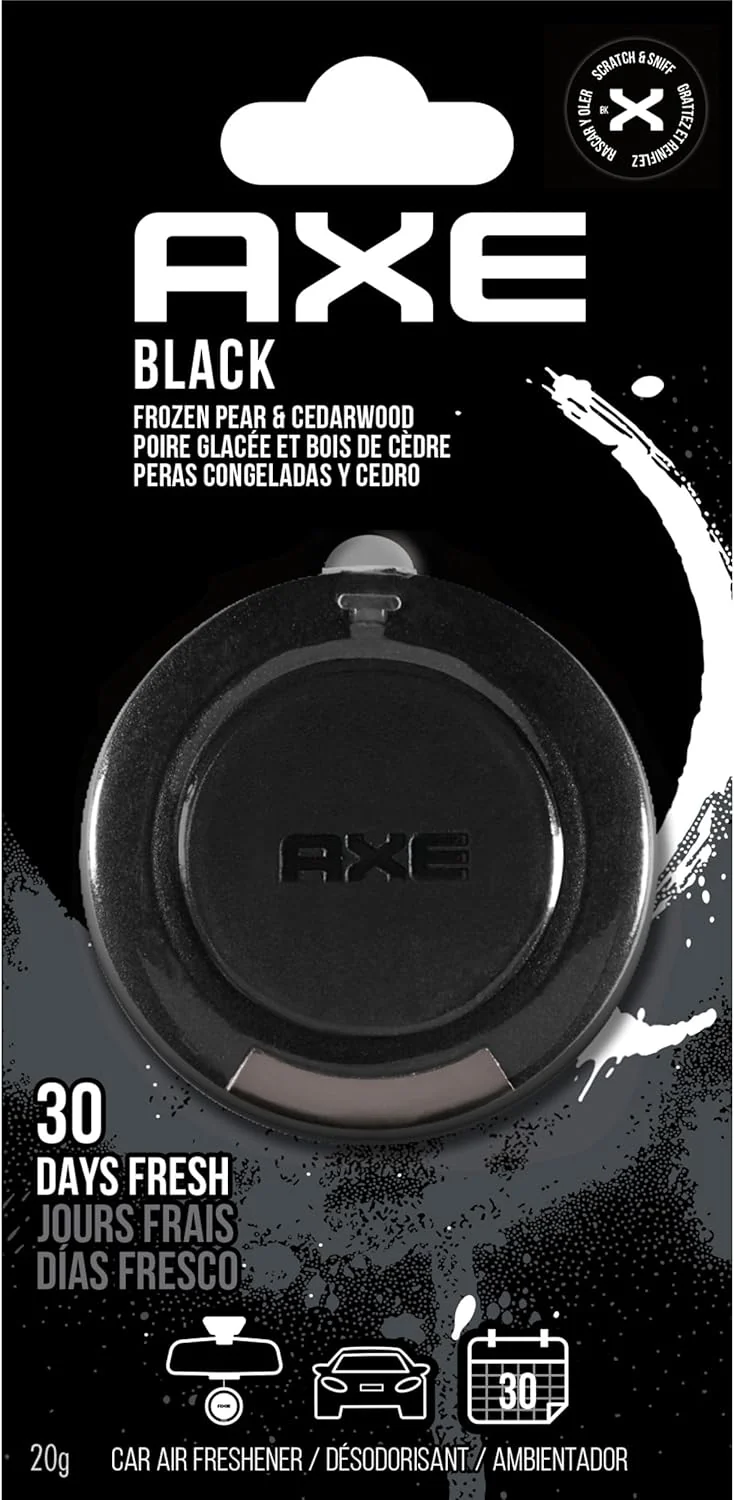 AXE 3D Hanging Gel Car Air Freshener (Black Scent, 1 Pack)