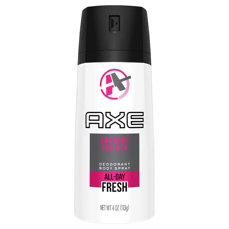 AXE Body Spray Anarchy for Her All Day Fresh - 4 oz (Pack of 6)