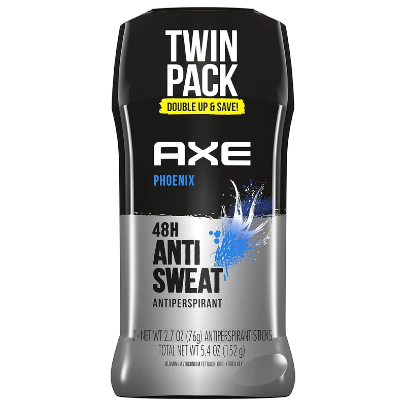 AXE Antiperspirant Deodorant For Men - Phoenix Crushed Mint And Rosemary 48HR Sweat Protection (Pack of 2)