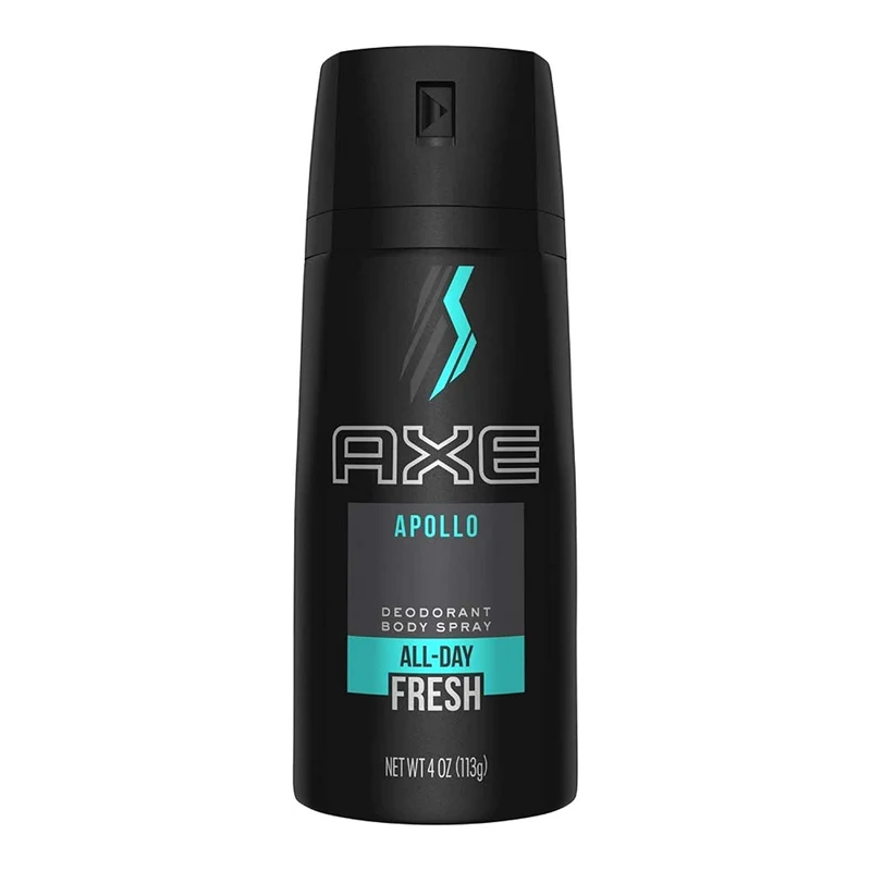 AXE Apollo Black Body Spray for Men Daily Fragrance All Day Fresh (Pack 2)