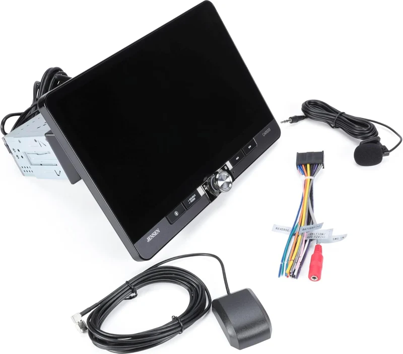 CAR1013 10.1 Inches Apple CarPlay Android Auto Wired or Wireless Single DIN & Double DIN Touchscreen Car Stereo Radio, Bluetooth, Front & Rear Camera Inputs