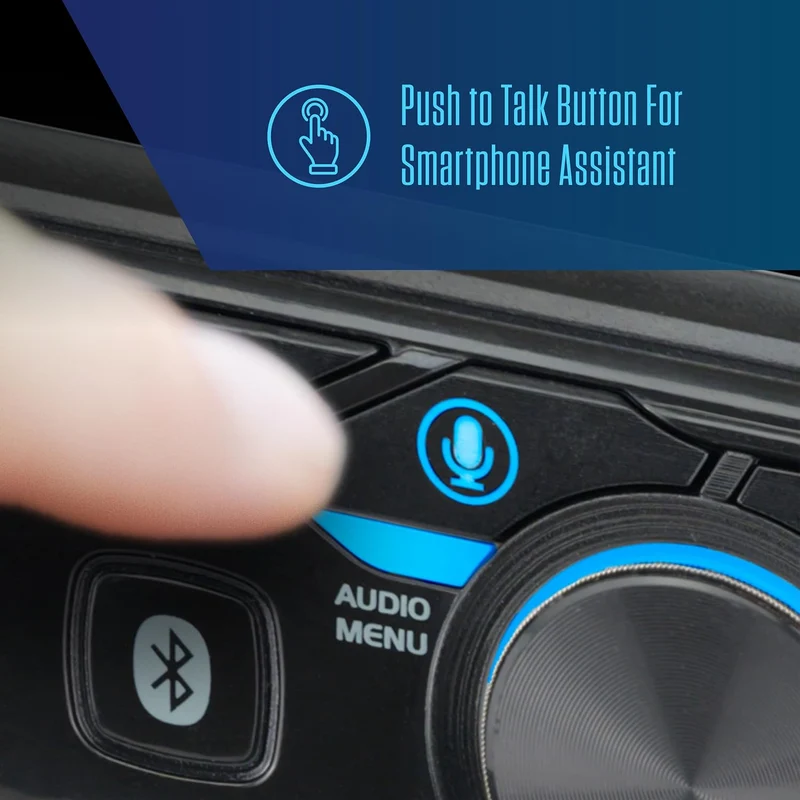 MPR210 LCD Single DIN Car Stereo Radio Bluetooth Hands Free Calling & Music Streaming, AM/FM Radio | USB Playback & Charging