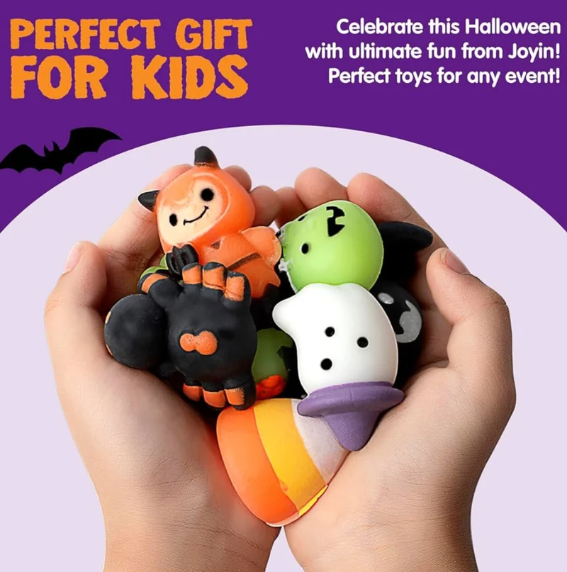 JOYIN Halloween Advent Calendar 2025 with Surprise Toy, 31 Days Holiday CountDown to Halloween with Mochi and Surprise Rubber Duck,Countdown Calendar Toy for Kid Party Favor Supply, Trick or Treating