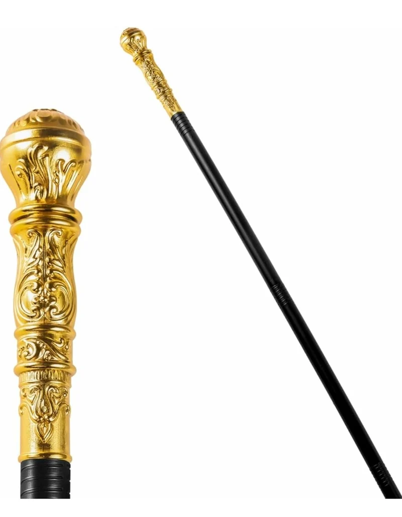 Spooktacular Creations Walking Cane Costume, Vintage Staff Prop Stick Accessories for Dress Pimp Canes, Party Pretend Play Costume for Adults and Kids