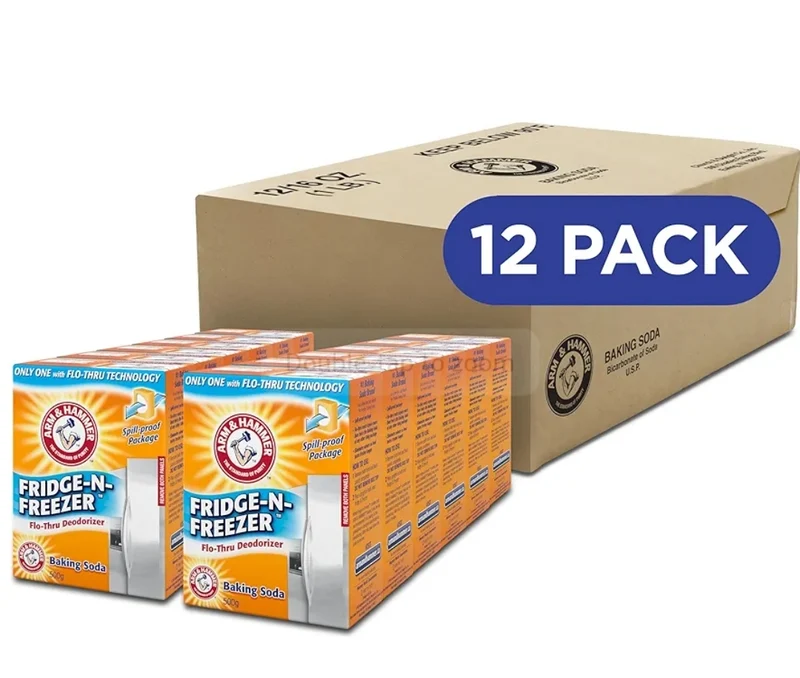 Arm & Hammer Baking Soda Fridge-n-Freezer Odor Absorber - Orange (14 oz) Pack of 12