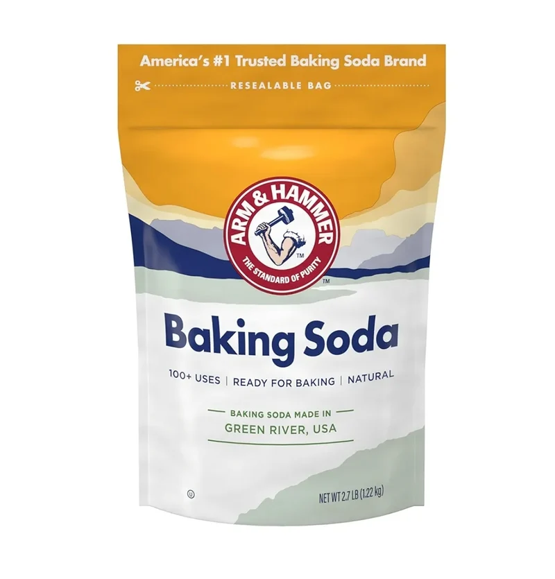 ARM & HAMMER Baking Soda Made in USA, Ideal for Baking, Pure & Natural (2.7lb Bag)