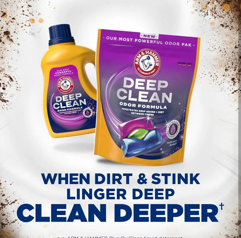 ARM & HAMMER Deep Clean Odor Formula Laundry Detergent Power Paks (21 ct.)