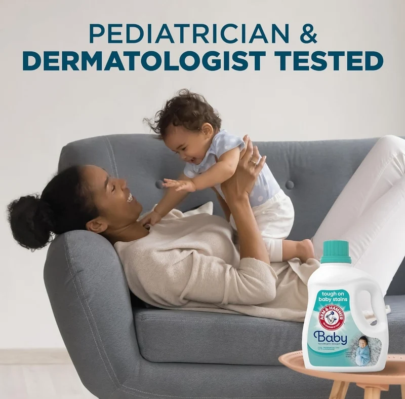 ARM & HAMMER Baby, 77 Loads Hypoallergenic Liquid Laundry Detergent (100.5 fl oz)