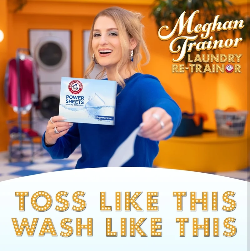 ARM & HAMMER Power Sheets Laundry Detergent, Fragrance Free, No Dyes or Perfumes - 60CT