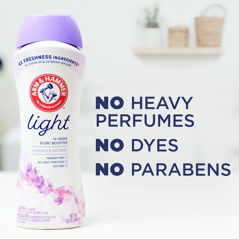 ARM & HAMMER Light In-Wash Laundry Scent Booster - Lavender Escape scent (24 Oz)